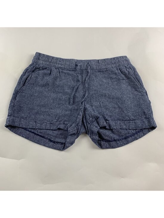 Old Navy Pants - Old Navy Blue Chambray Linen Blend Pull On Shorts M